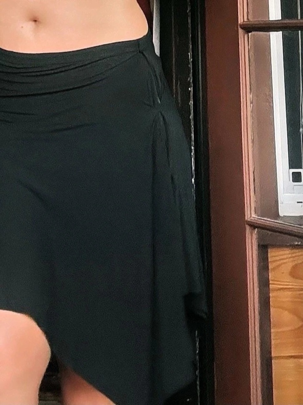 Asymmetrical Black Skirt Like New